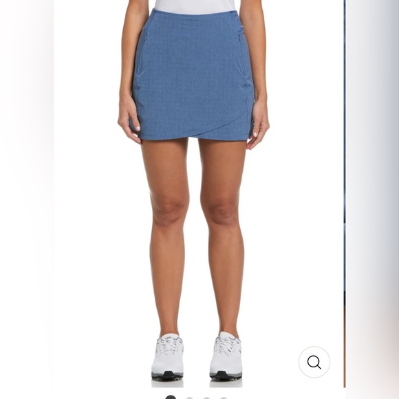 Callaway Golf Womens 16" Heather Perforated Golf Skort Blue Horizon Size XL. NWT - Picture 1 of 8